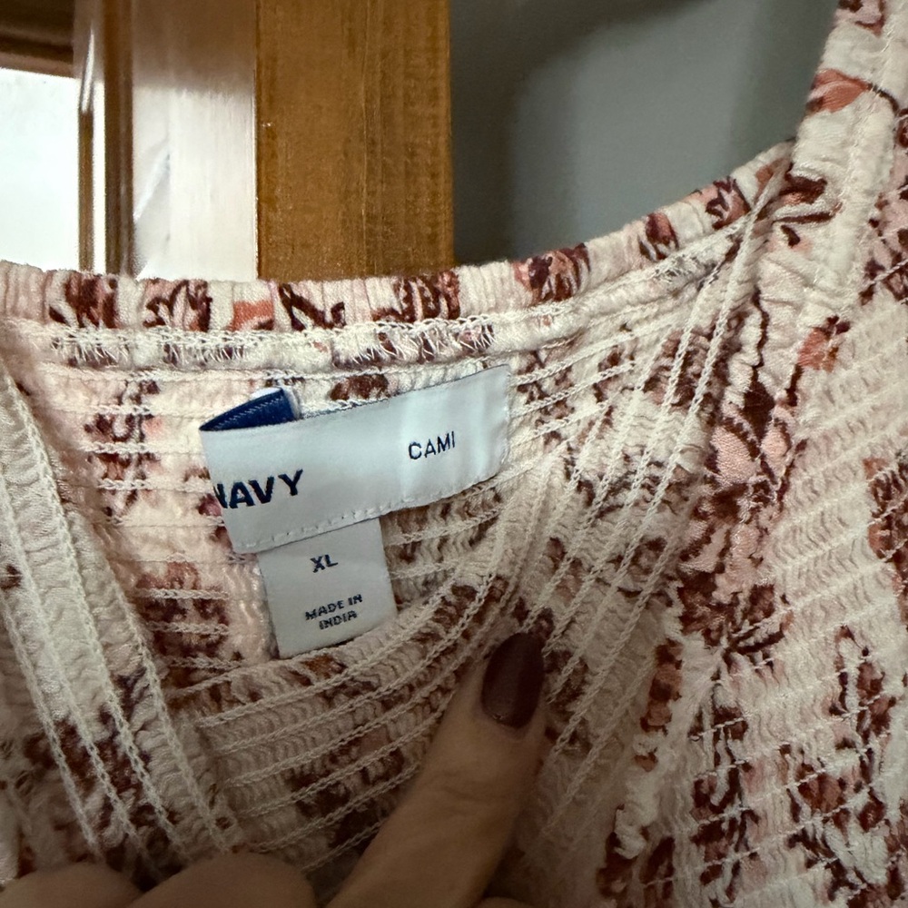 Old Navy Red Floral Midi Dress - Picture 2 of 3